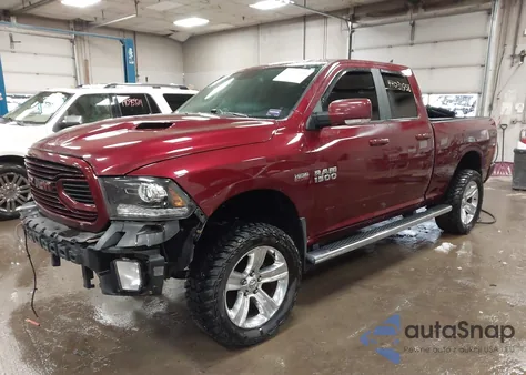 2018 Ram 1500 Sport 4X4 6'4 Box z USA, uszkodzony, nr VIN 1C6RR7HT2JS217051